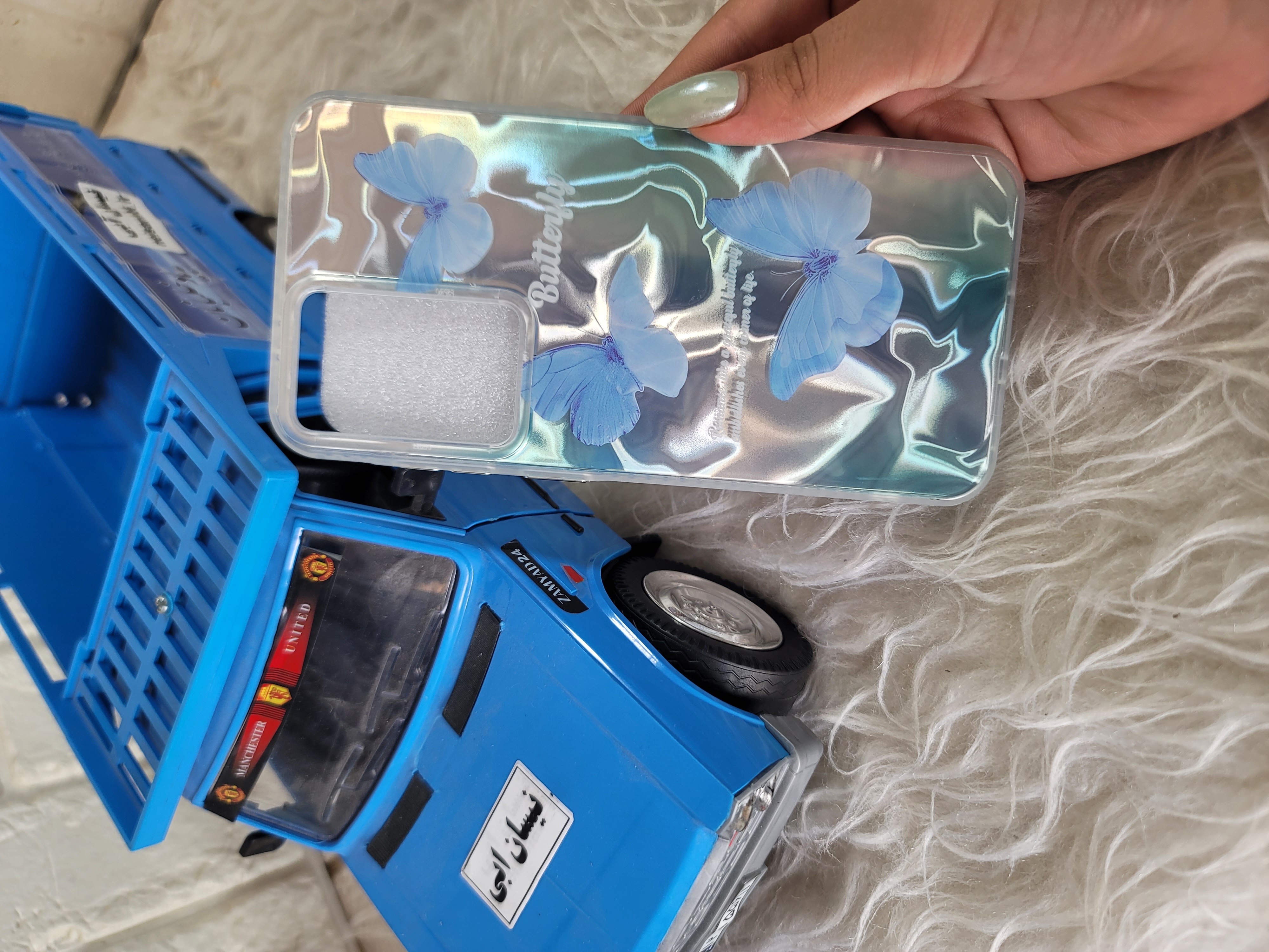 قاب گوشی سامسونگ a56 طرح imd پروانه آبی