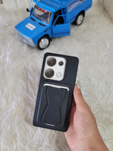 قاب شیائومی note 14 s 4g/note 13 pro 4g طرح مشکی استند شو