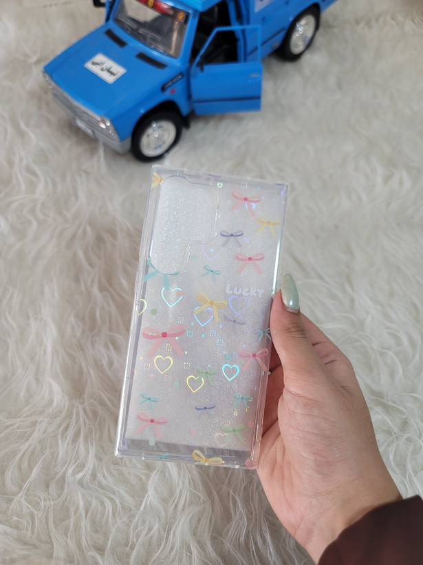 قاب گوشی سامسونگ s24 ultra طرح شفاف پاپیونی