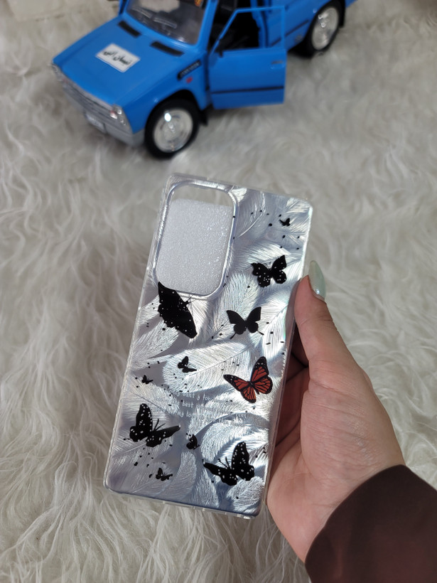 قاب گوشی سامسونگ s25 ultra طرح براشی براشی پروانه ای