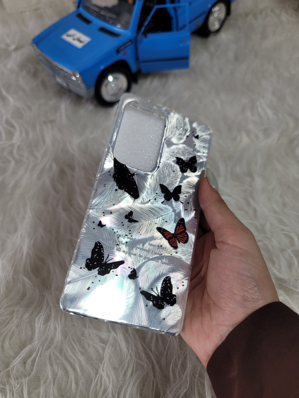 قاب گوشی سامسونگ s25 ultra طرح براشی براشی پروانه ای