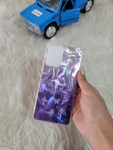 قاب گوشی شیائومی not 10 pro 4g طرح imd بنفش پروانه ای