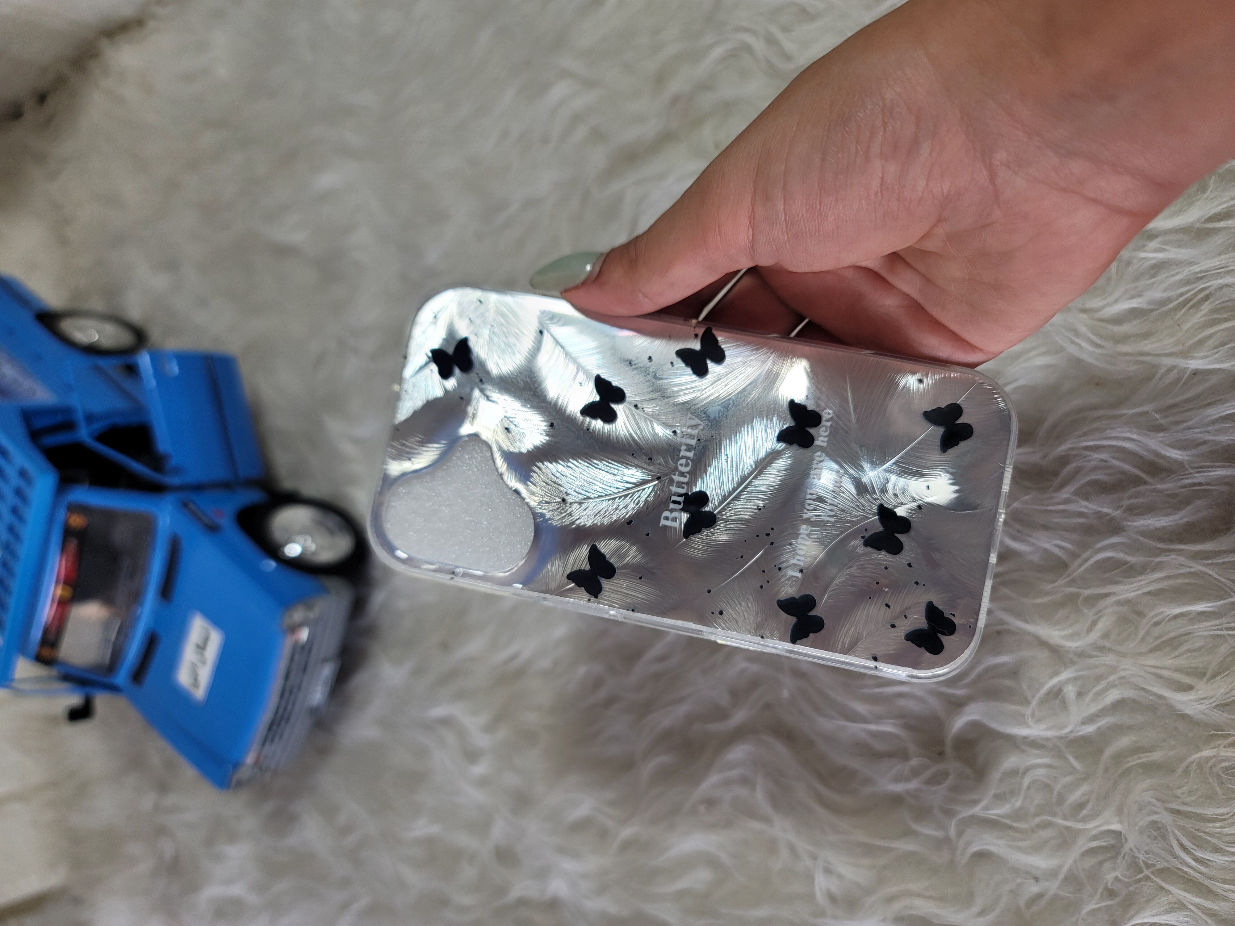 قاب گوشی آیفون   16 طرح imd پروانه کوچک مشکی