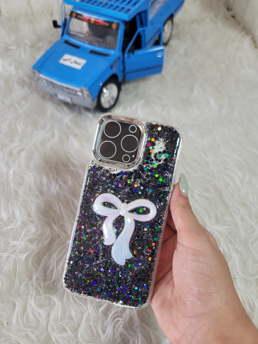 قاب گوشی آیفون pro max 16 طرح پاپیون بزرگ شاین