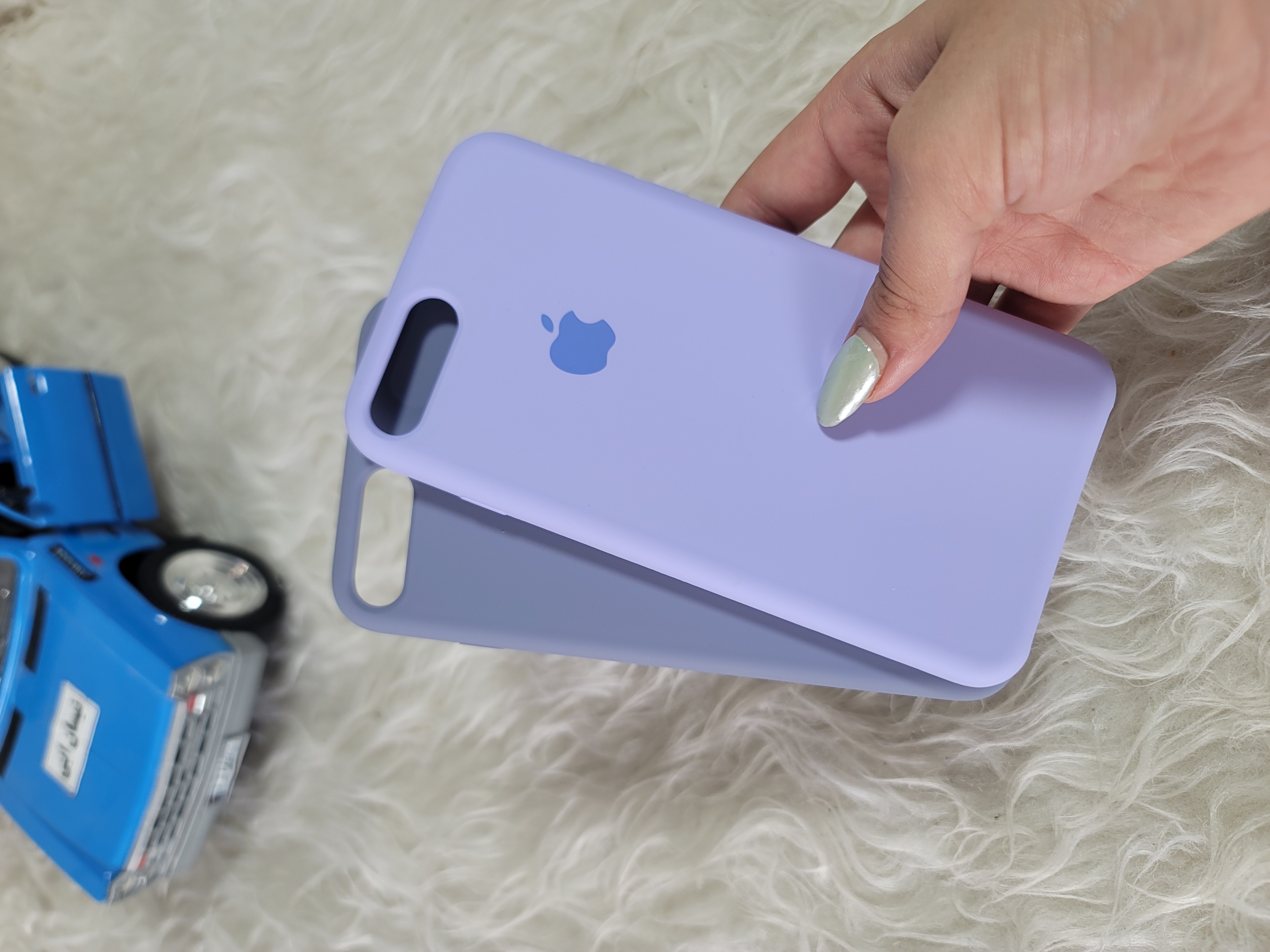 قاب گوشی آیفون  8plus طرح سیلیکونی تناژ بنفش