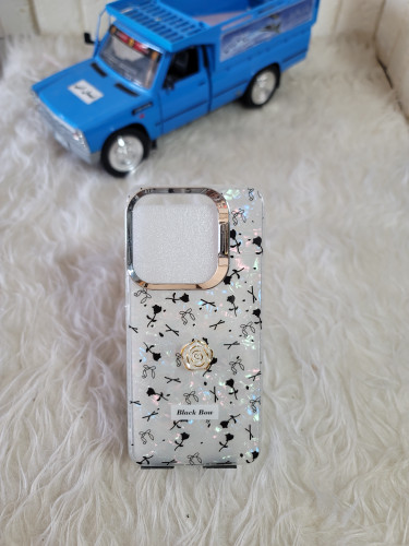 قاب گوشی شیائومی note 14 طرح گل برجسته قاب پاپیونی