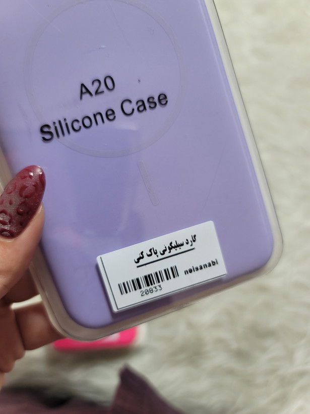 قاب گوشی سامسونگ a20/a30 سیلیکونی طیف بنفش