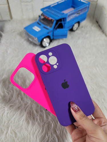 قاب گوشی آیفون 13pro سیلیکونی صورتی/بنفش