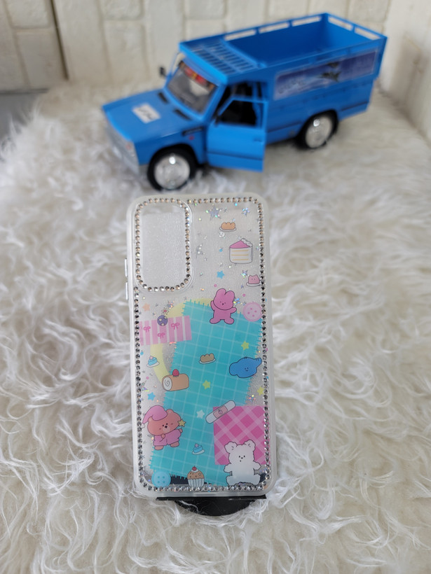 قاب گوشی شیائومی note 11 طرح مگسیف نگینی فانتزی صورتی(شعبه ۱ اومال)