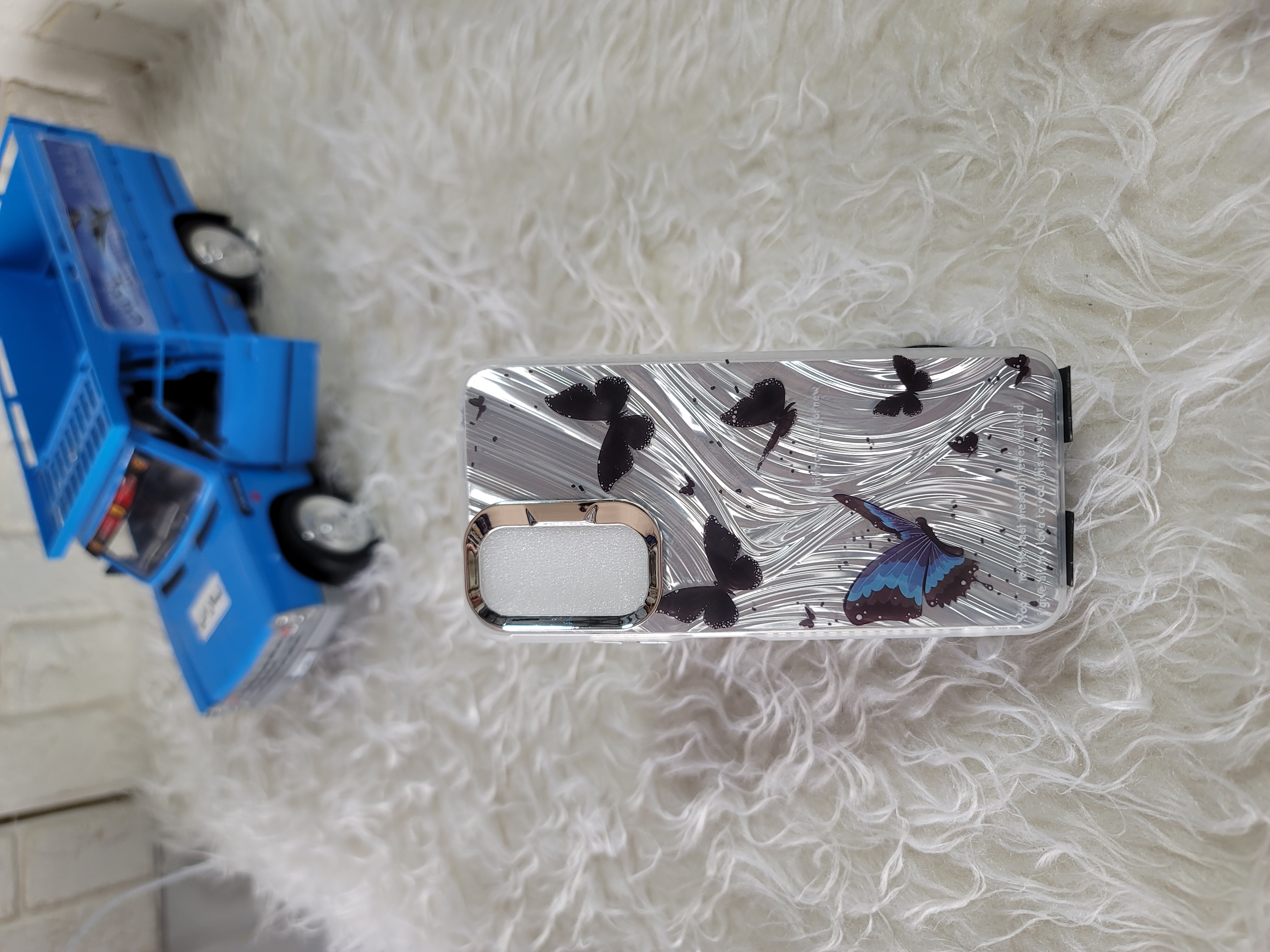 قاب گوشی شیائومی note 11 4g طرح براشی پروانه ای  (شعبه ۱ اومال)