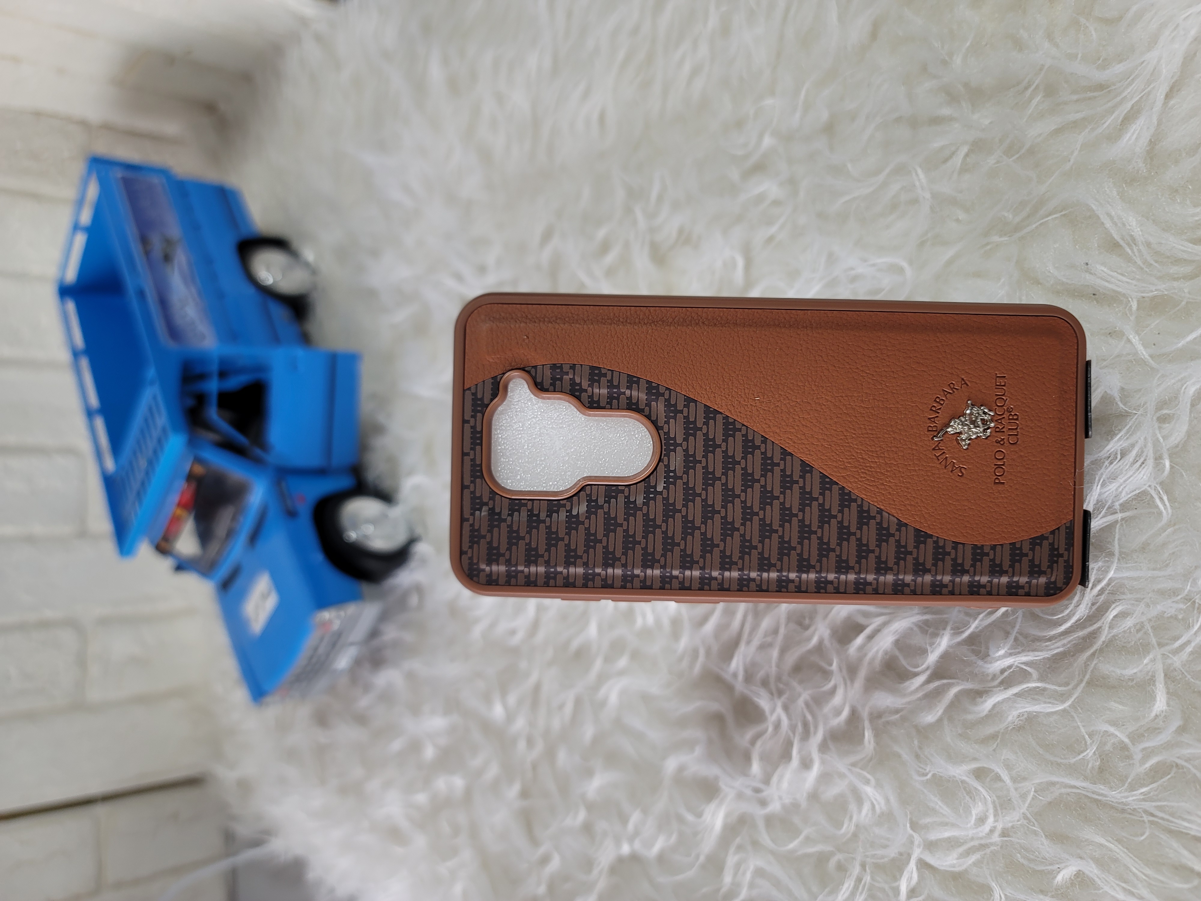 قاب گوشی شیائومی note ۹ 4g طرح چرمی قهوه ای   (شعبه ۱ اومال)